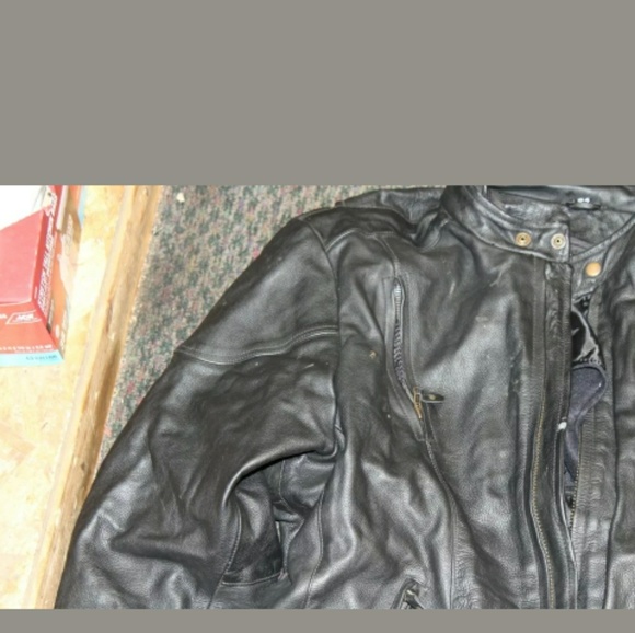 Men's Biker Leather jacket - Picture 3 of 8
